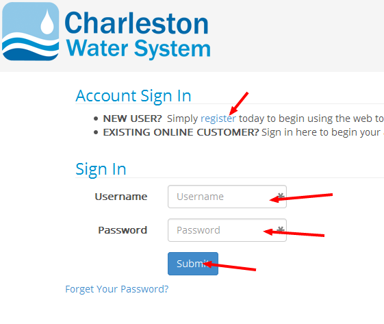 Charleston Water System Bill Pay